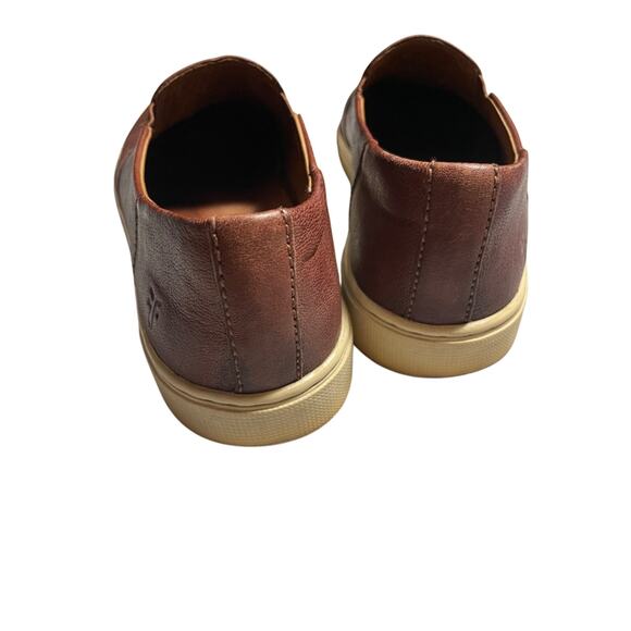 Frye Dylan Womens Size 7M Brown Leather Slip On Casual Walking Flat Loafer Shoes - Picture 10 of 10